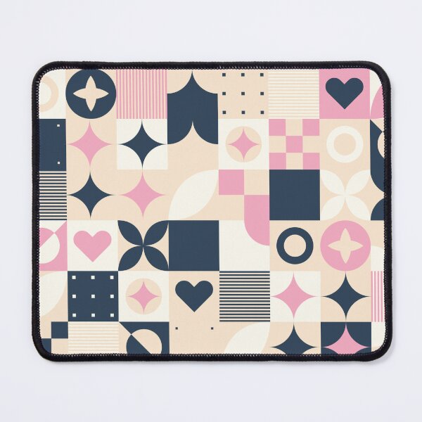 Item preview, Pastel Mosaic Design - Blue & Pastel Pink Abstract Pattern designed and sold by KhadijaBatool38.