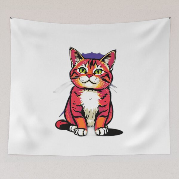 Item preview, Vibrant Pop Art Cat designed and sold by sharon1210.