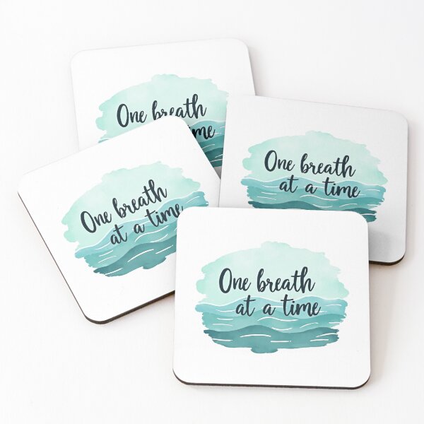 Item preview, One Breath at a Time – Calming Reminder Art designed and sold by Whimsy Works Lab.