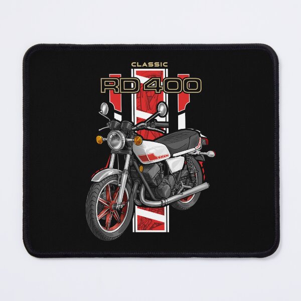 Item preview, Yamaha RD400 1978-1979 (Clean White) for Motorcycle Riders designed and sold by MotoApparelHub.