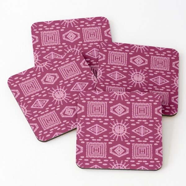 Item preview, Seamless Pink Tribal Geometric Shape Patter designed and sold by Pugavatar.
