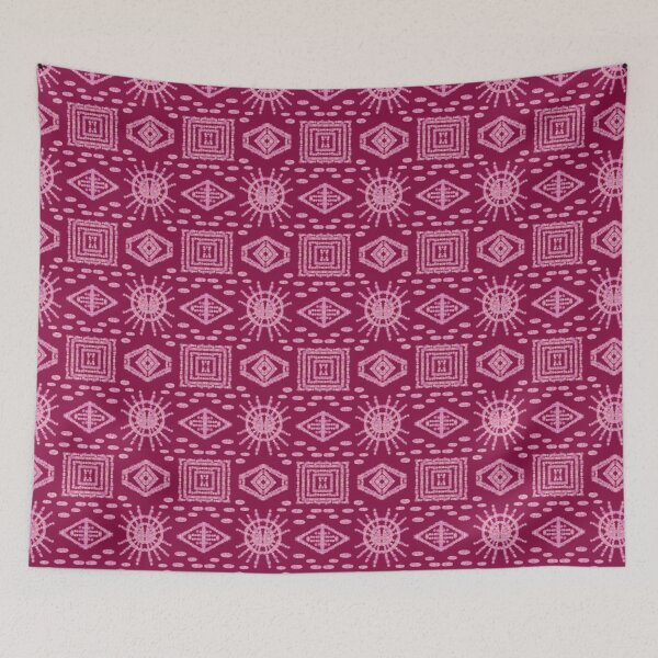 Item preview, Seamless Pink Tribal Geometric Shape Patter designed and sold by Pugavatar.