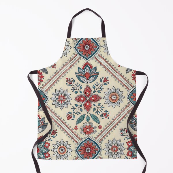 Item preview, Boho Indian Floral Pattern with Traditional Motifs designed and sold by RGShirtWorks.