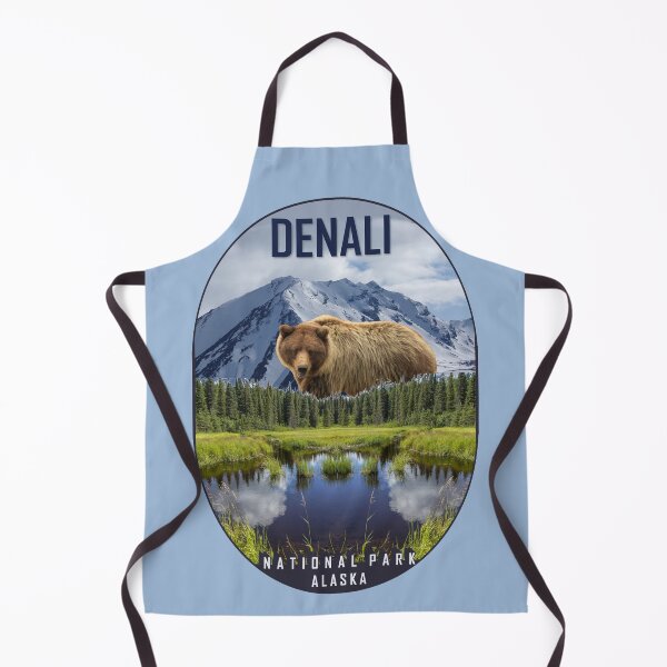 Item preview, Denali National Park Alaska Vintage Nature Adventure Travel Poster designed and sold by ArtsyExplorer.