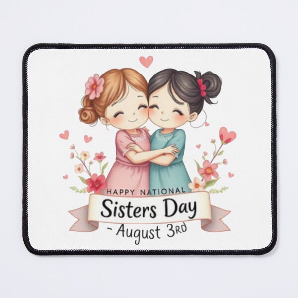 Item preview, Happy Sisters Day – Flower & Hugs! designed and sold by Iuqiune.