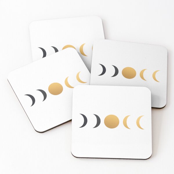 Item preview, Minimal moon phases – elegant gold and black design designed and sold by LoomisDreams.