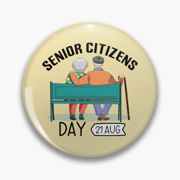 Item preview, 21 Aug Senior Citizens Day - Wacky Holidays  designed and sold by ChemicalXShop.