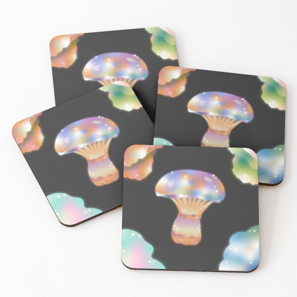 Item preview, Colorful Glowing Mushroom Art designed and sold by Diclebaybas.