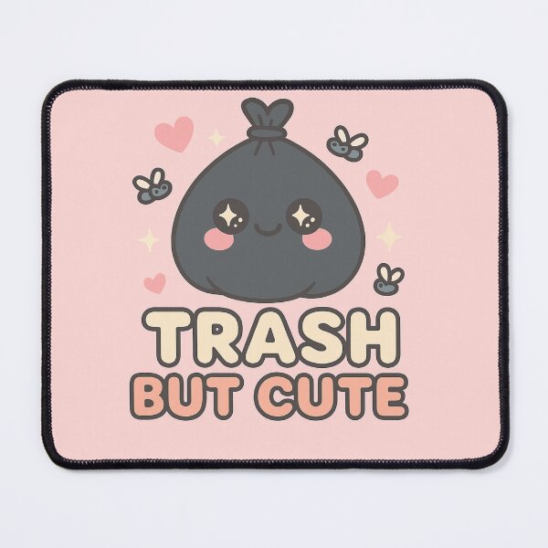 Item preview, Trash but Cute – Kawaii Garbage Bag Meme Design by ElimsArtss designed and sold by ElimsArtss.