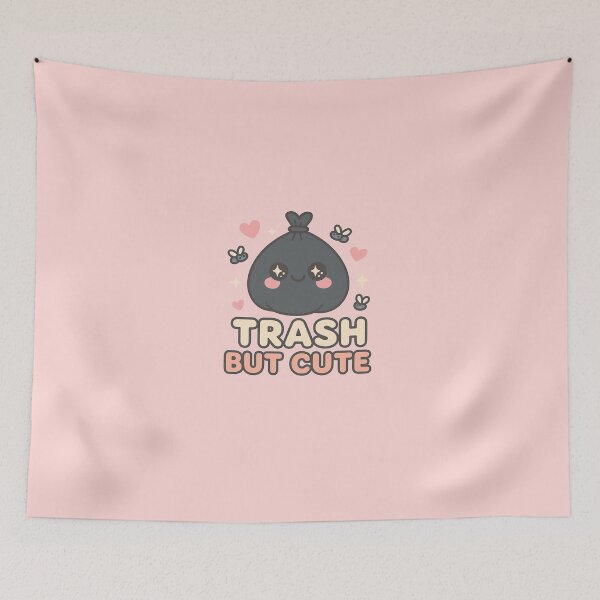 Item preview, Trash but Cute – Kawaii Garbage Bag Meme Design by ElimsArtss designed and sold by ElimsArtss.