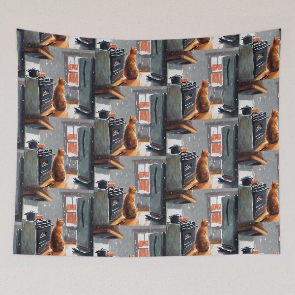 Item preview, Cozy Kitchen Cat designed and sold by Diclebaybas.