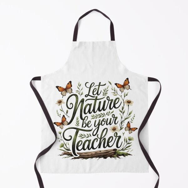 Item preview, Let Nature Be Your Teacher – Hand-Lettered Nature Quote designed and sold by modishwelt.
