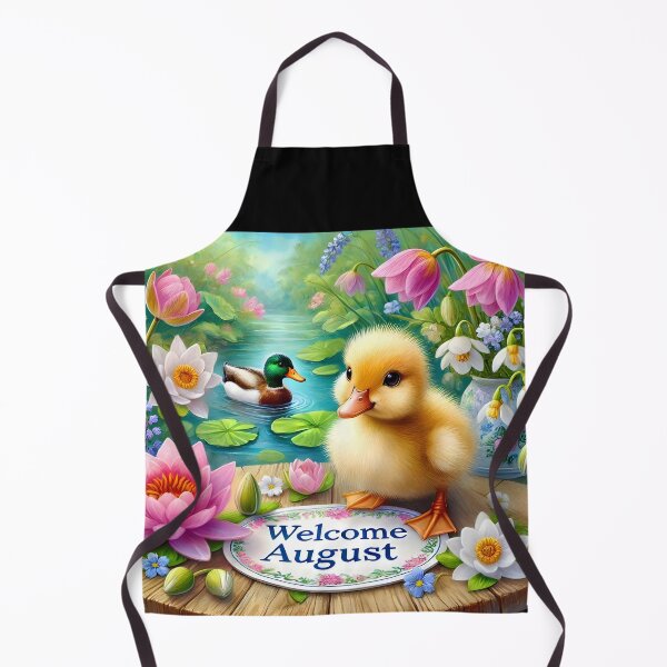 Item preview, Welcome August – Little Duckling by the Lake designed and sold by EmeraldeaArt.