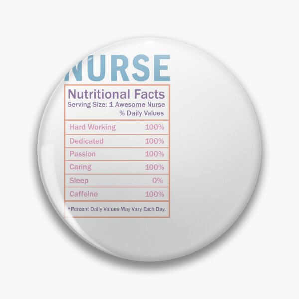Item preview, Nurse Nutrition Facts designed and sold by artcultreone.