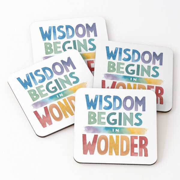 Item preview, Wisdom begins in wonder designed and sold by nimmitrends.