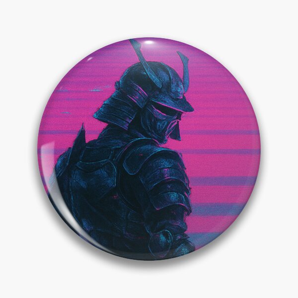 Item preview, Cyberpunk futuristic samurai – neon katana in dystopian city designed and sold by LoomisDreams.