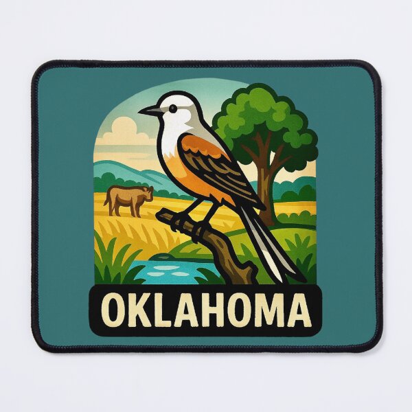 Item preview, Oklahoma USA - Scissor-tailed Flycatcher, Prairie Vibes designed and sold by Myra365Art.