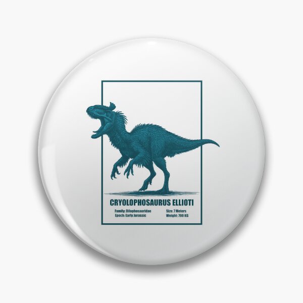 Item preview, Cryolophosaurus Ellioti – Vintage Dinosaur Illustration designed and sold by SlatoMato.