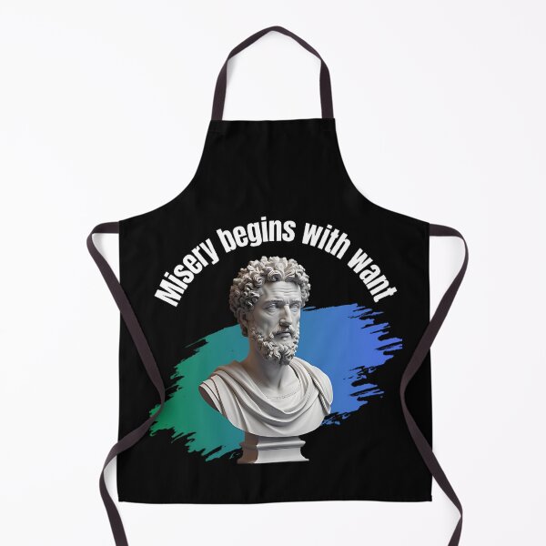 Item preview, Misery begins with want - Stoic Philosopher Marcus Aurelius Artwork designed and sold by LexaArtworks.
