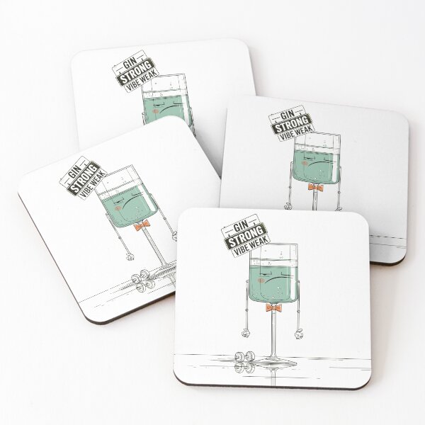 Item preview, Gin Strong, Vibe Weak – Cocktail Mood designed and sold by Bearabilia.