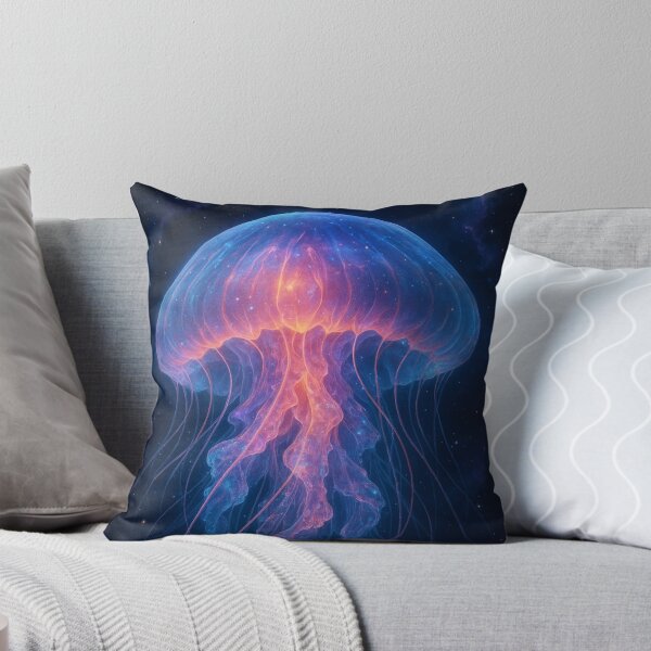 Item preview, Cosmic glowing jellyfish – surreal space and ocean artwork designed and sold by LoomisDreams.