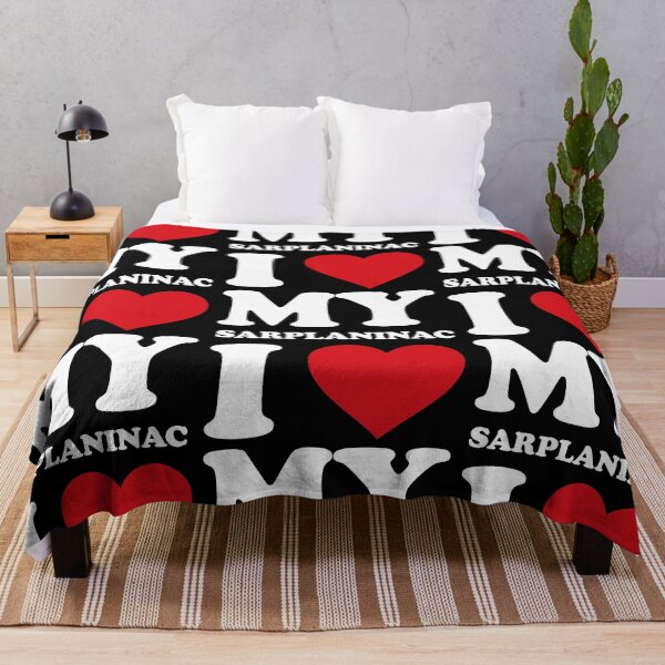 Item preview, I ❤️ My Šarplaninac – Bold Red Heart Dog Lover white Design designed and sold by EmeraldeaArt.