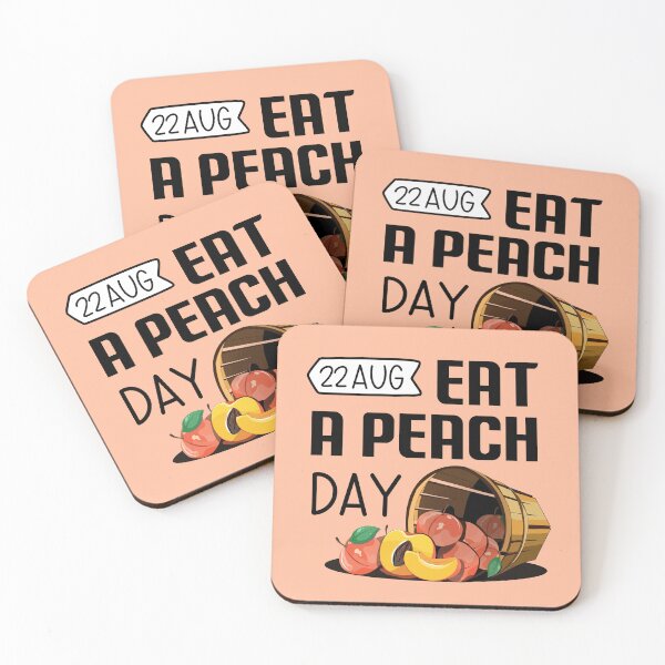 Item preview, 22 Aug Eat a Peach Day - Wacky Holidays  designed and sold by ChemicalXShop.