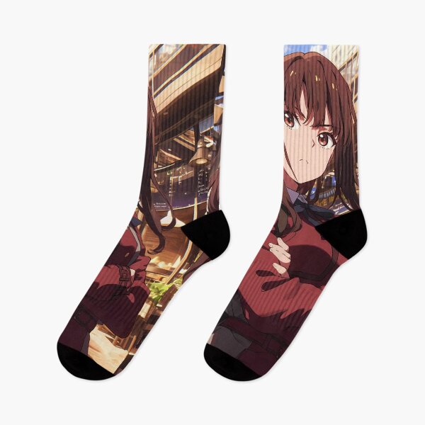Item preview, Takina Inoue Lycoris Recoil Anime Red Uniform Cafe Serious Stance designed and sold by earlobejerk.