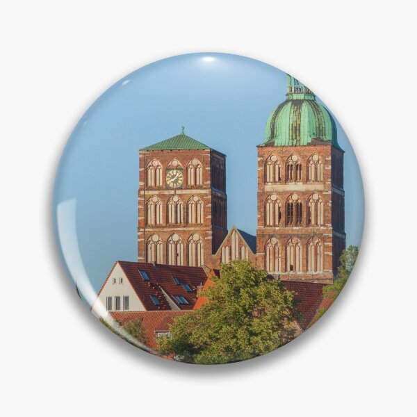 Item preview, Knieper Pond and St. Nicholas Church in the evening light, Old Town, Stralsund designed and sold by Torsten  Krüger.
