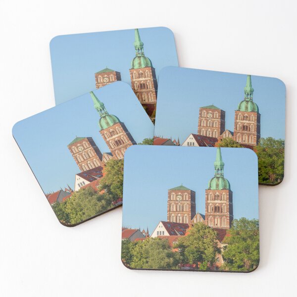 Item preview, Knieper Pond and St. Nicholas Church in the evening light, Old Town, Stralsund designed and sold by Torsten  Krüger.