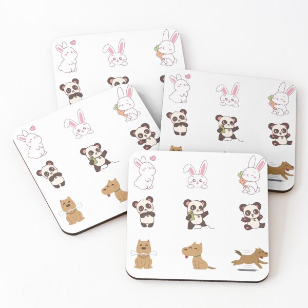 Item preview, cute rabbit, panda and doggy  designed and sold by willowisles.