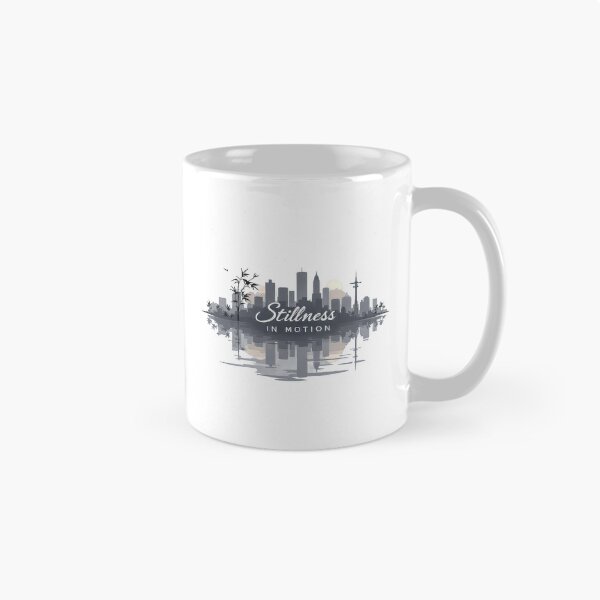 Item preview, Arafed image of a city skyline with a reflection in the water designed and sold by cafegrafis.
