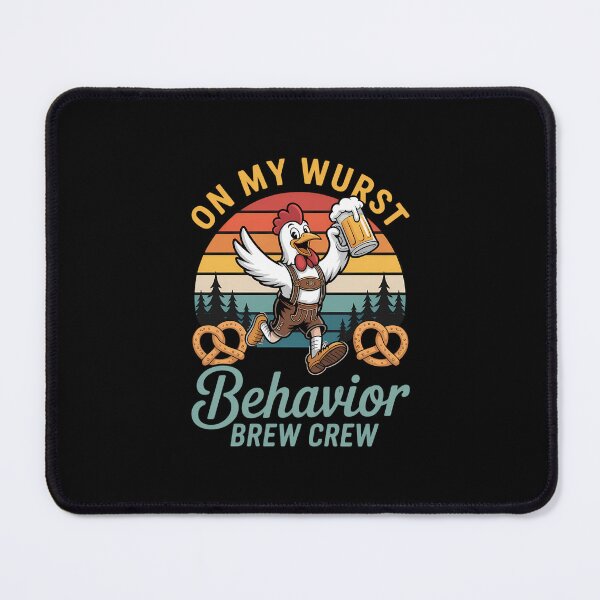 Item preview, BrewCrew Funny Beer Chicken On My Wurst Behavior designed and sold by aidenpier.