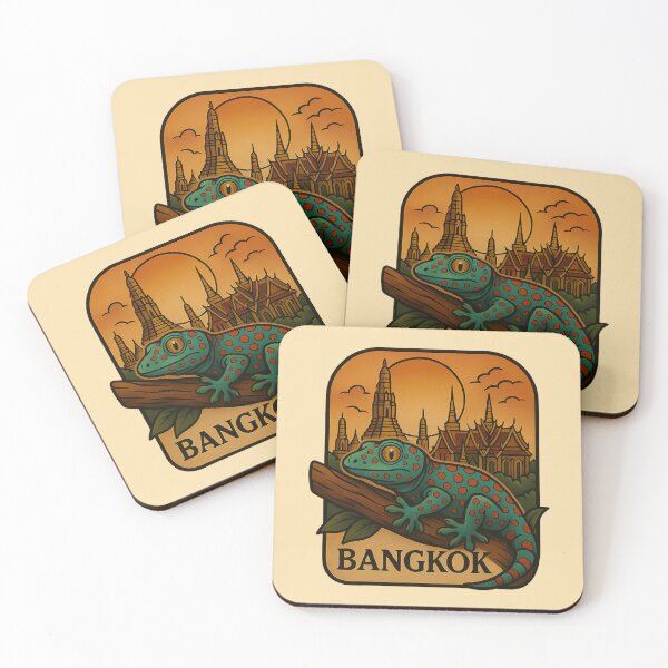 Item preview, Gecko And Pagodas: The Magic Of Bangkok designed and sold by iamdesigns14.