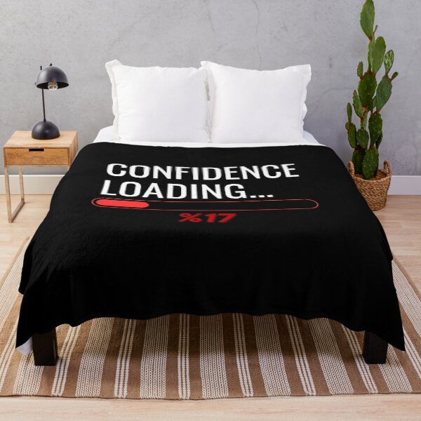 Item preview, Confidence Loading... 17% – Funny Mental Health Tee designed and sold by Teenomix.