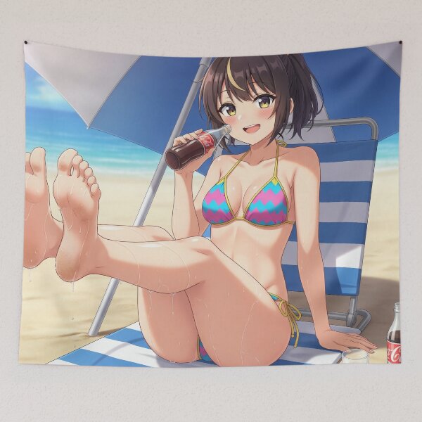 Item preview, A hot day at the beach and a sweaty Waifu designed and sold by GerwantSHOP.