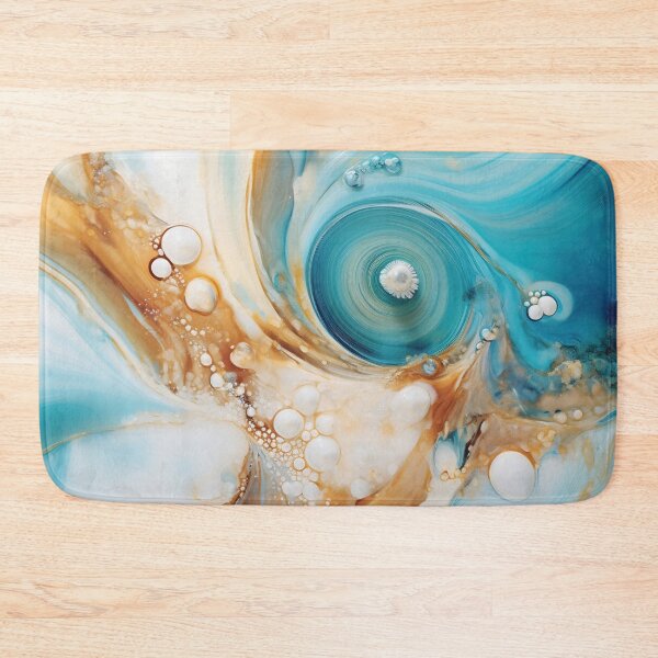 Item preview, Beautiful abstract swirl in blue designed and sold by anytka.