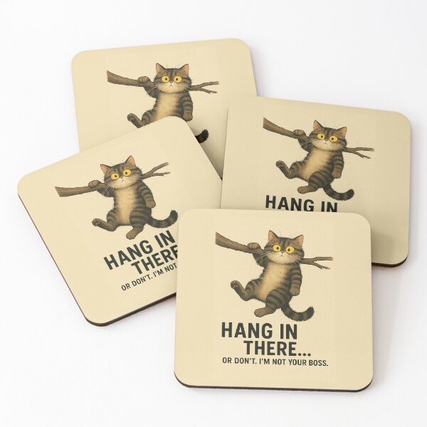 Item preview, Hang In There Funny Cat Poster – I’m Not Your Boss designed and sold by HerSteps.