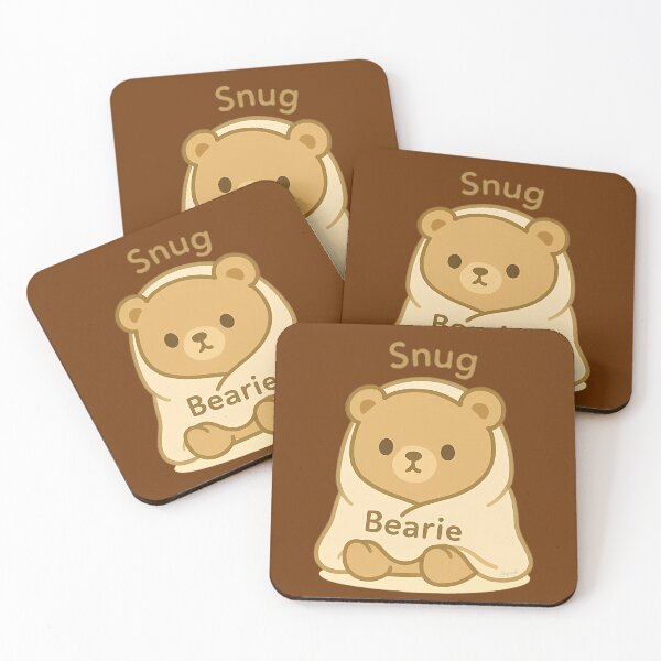 Item preview, Snug Bearie – Cozy Bear Wrapped in Blanket designed and sold by HugMade by KhunK.