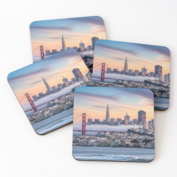 Item preview, San Francisco at dawn with fog designed and sold by SportKI.