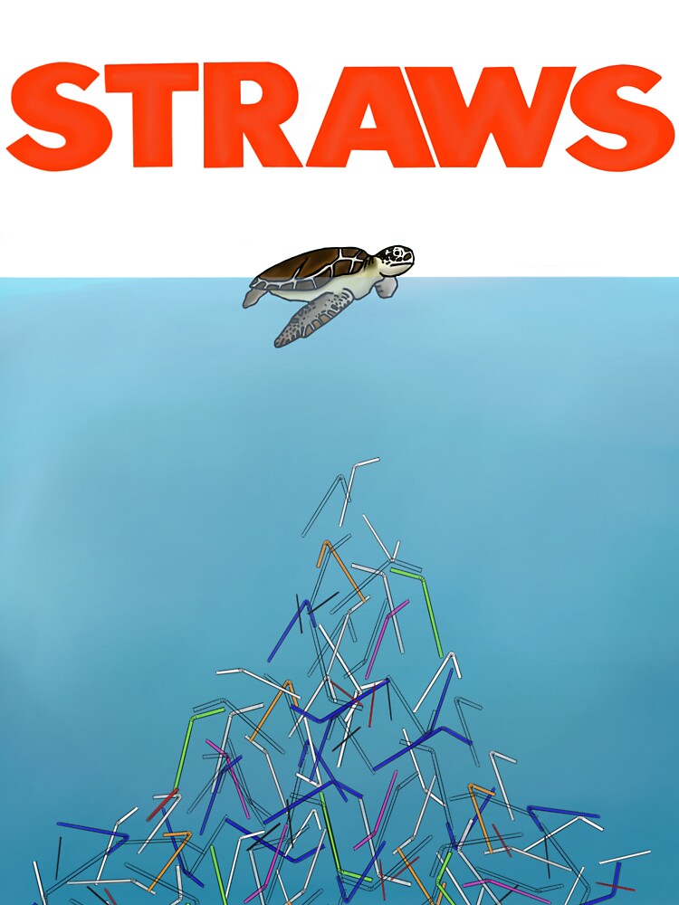 Turtle Straws Jaws Art Print for Sale by Cyanide & Sage