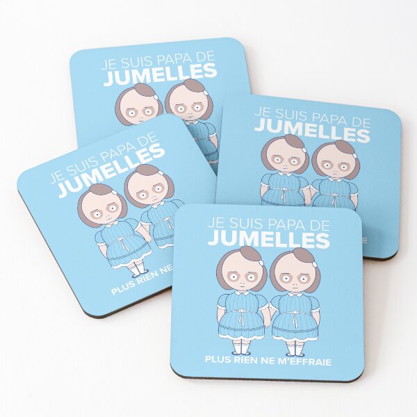 Item preview, Dad of Twins – Cute but Creepy Kawaii Design - French Version designed and sold by NiceHatHarry.