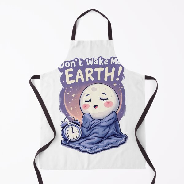 Item preview, A cartoon image of a sleeping moon with a blanket and an alarm clock designed and sold by cafegrafis.