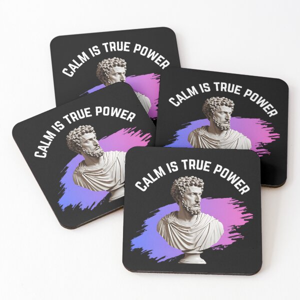 Item preview, Calm is True Power - Stoic Philosopher Marcus Aurelius Artwork designed and sold by LexaArtworks.