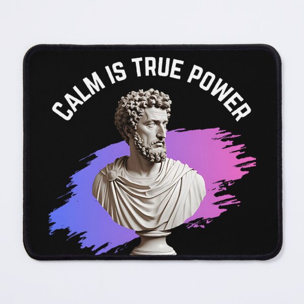 Item preview, Calm is True Power - Stoic Philosopher Marcus Aurelius Artwork designed and sold by LexaArtworks.