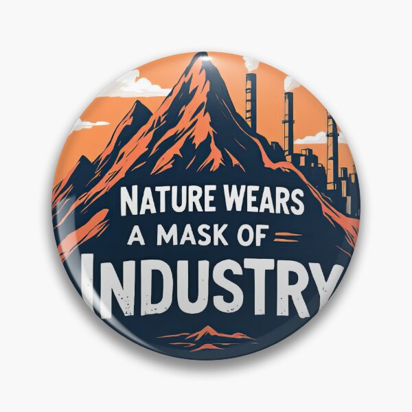 Item preview, A picture of a mountain with a factory in the background designed and sold by cafegrafis.
