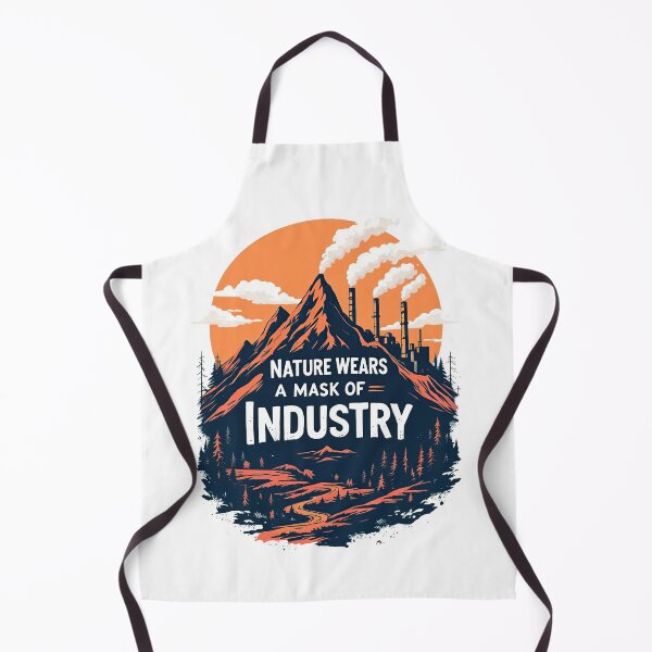 Item preview, A picture of a mountain with a factory in the background designed and sold by cafegrafis.