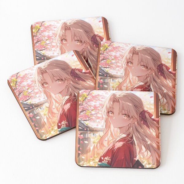 Item preview, von Illyasviel Einzbern Fate Stay Night Anime Kimono Cherry Blossoms designed and sold by earlobejerk.