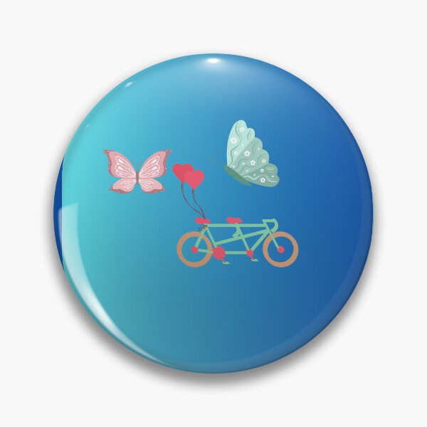 Item preview, Bicycle with Butterflies and Heart Balloons designed and sold by Diclebaybas.