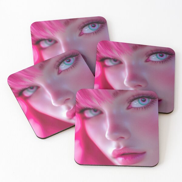 Item preview, Close-up of girl with pink hair designed and sold by anytka.